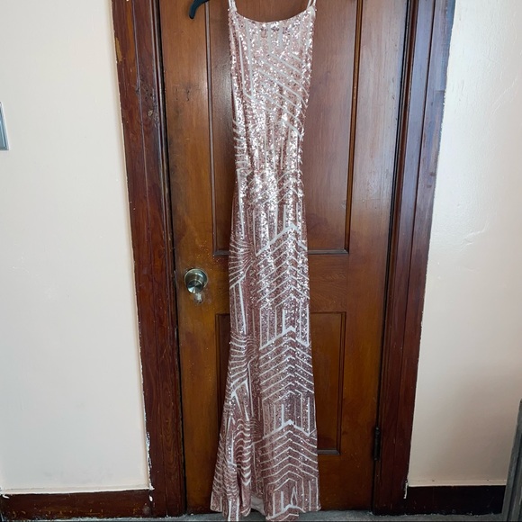 Sequin floor length dress - Picture 2 of 4